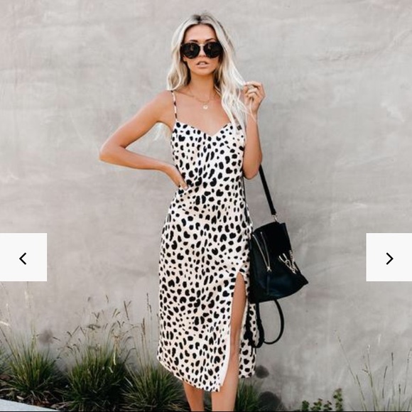 feline midi dress